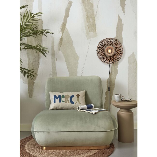 Good&Mojo Wandlamp Kalimantan XS 30cm zwart naturel