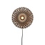 Good&Mojo Wandlamp Kalimantan XS 30cm zwart naturel
