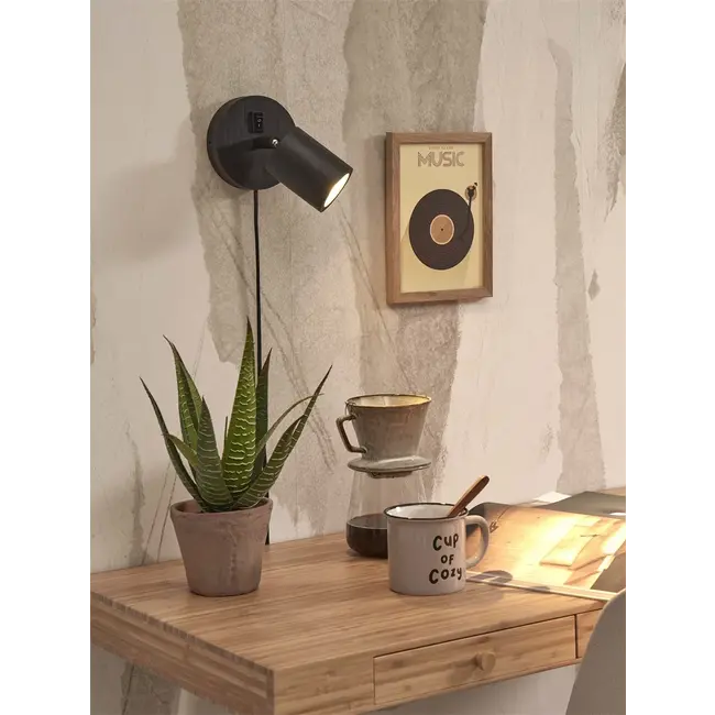 Good&Mojo Wandspot Java zwart