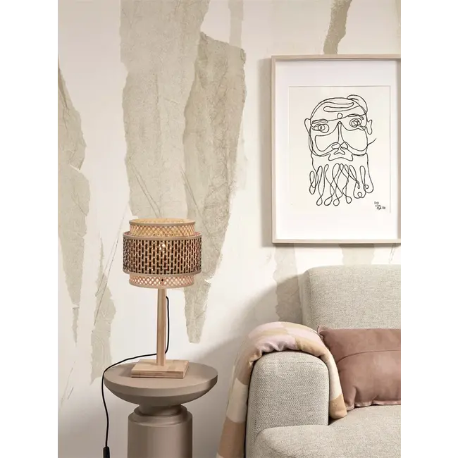 Good&Mojo Tafellamp Bhutan naturel 2520 zwart naturel