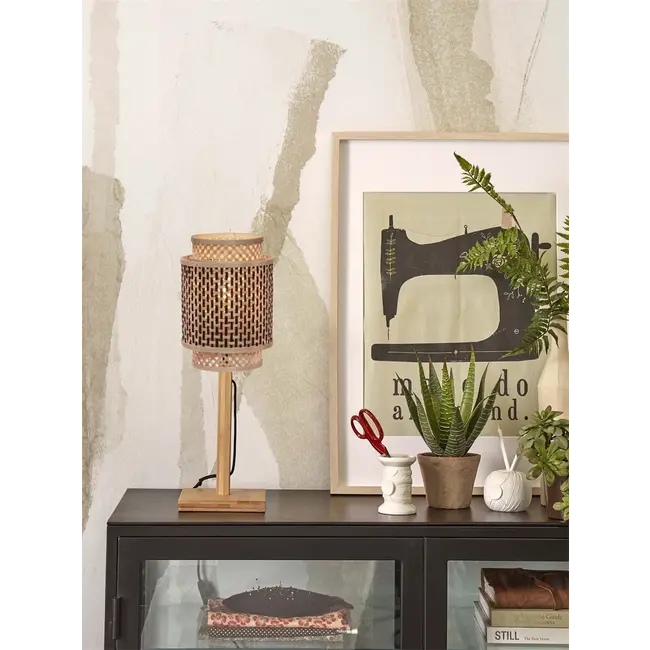 Good&Mojo Tafellamp Bhutan naturel 1825 zwart naturel