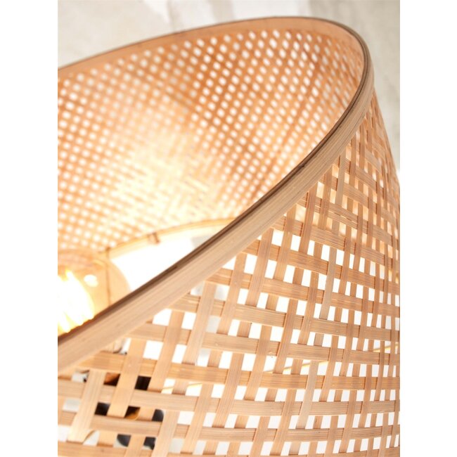 Good&Mojo Vloerlamp Java bamboe met plankjes