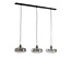 Light & Living Hanglamp 3L 120x30x21 cm SOLNA antiek brons+smoke glas