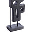 Light en Living Ornament op voet 19x9,5x45 cm SALIO hout mat zwart