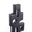 Light en Living Ornament op voet 19x9,5x45 cm SALIO hout mat zwart