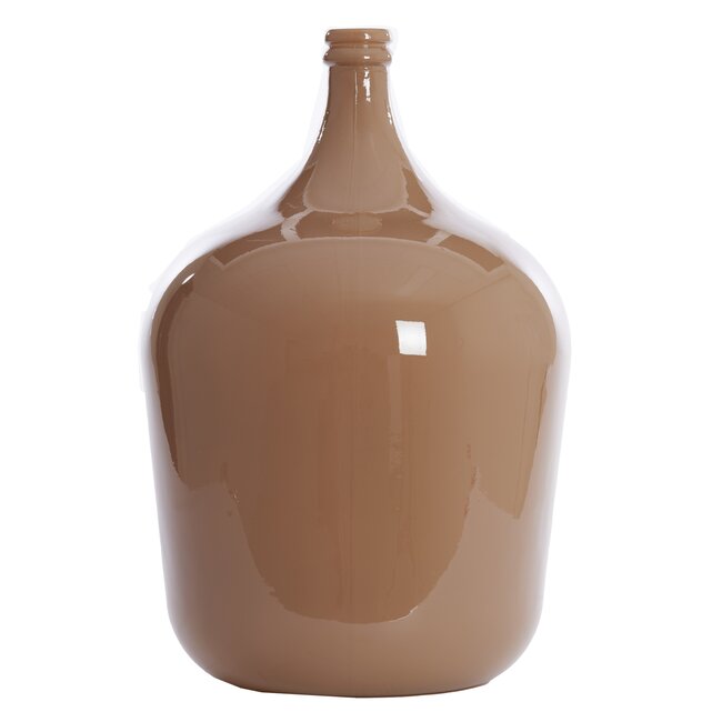 Light en Living Vaas Ø36,5x56 cm INCA glas glans karamel