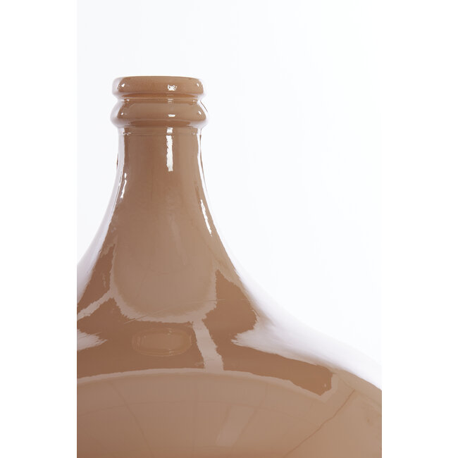 Light en Living Vaas Ø36,5x56 cm INCA glas glans karamel