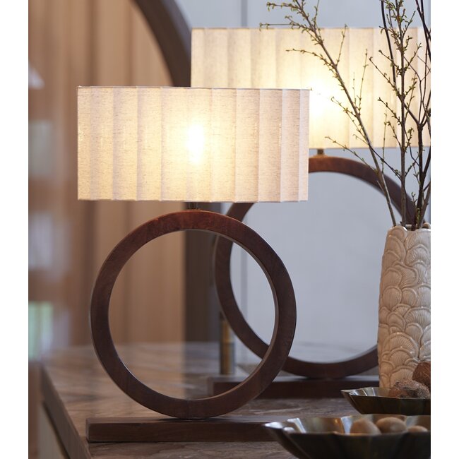 Light & Living Kap ovaal recht smal 45-21-22 cm DISLI naturel