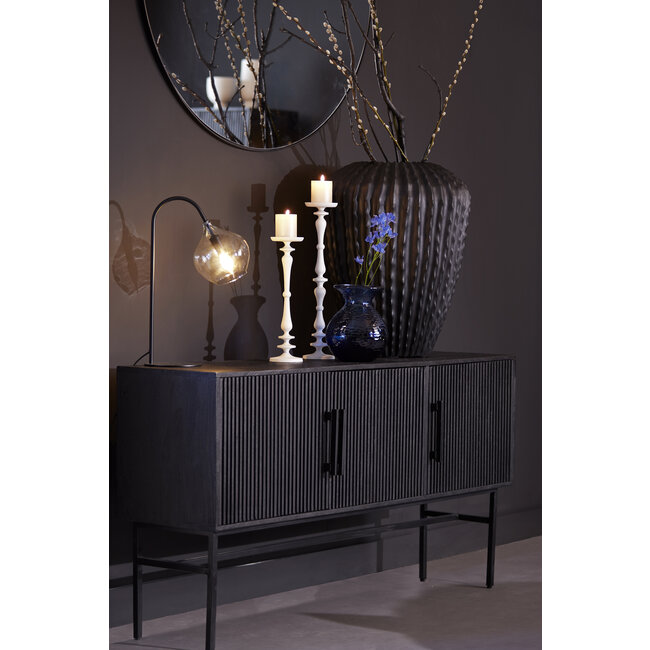 Light en Living Vaas deco Ø52x65 cm CACTI mat zwart