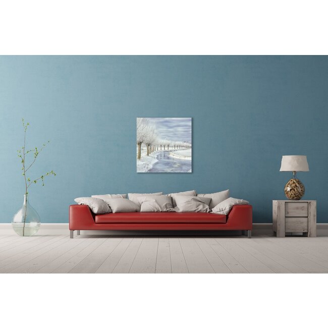 Wandkraft Winter in Holland