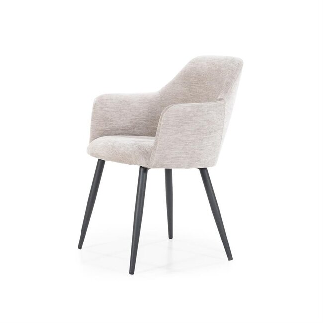 Eleonora Stoel Esmee met armleuning - beige Mellow