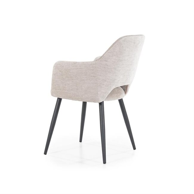 Eleonora Stoel Esmee met armleuning - beige Mellow