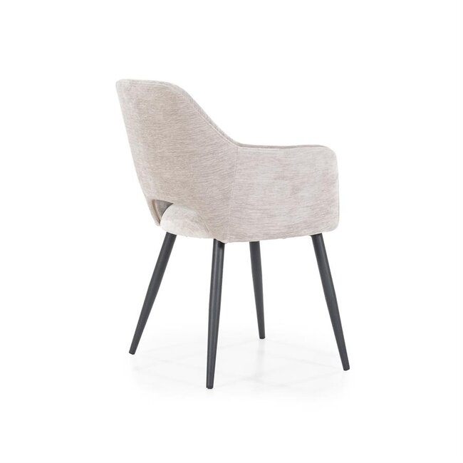 Eleonora Stoel Esmee met armleuning - beige Mellow