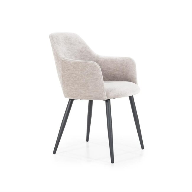 Eleonora Stoel Esmee met armleuning - beige Mellow