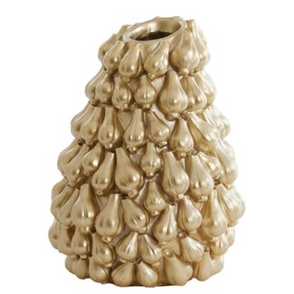 Light & Living Vaas deco 26,5x27x33 cm GARLIC goud