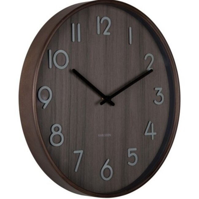 Karlsson Wandklok Pure Medium Walnut Ø 40 cm