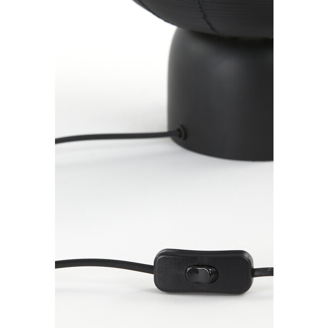 Light en Living Tafellamp Suneko zwart - Ø 35 x 46 cm
