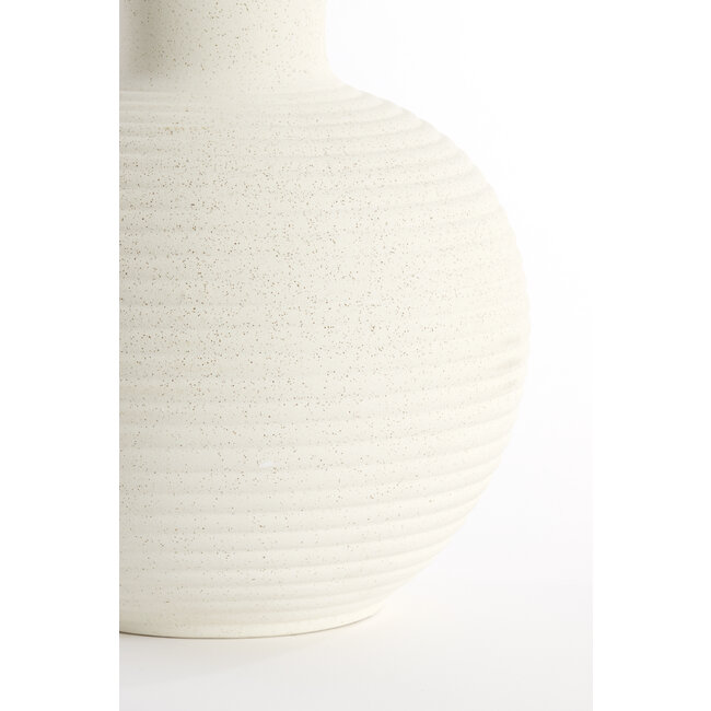 Light en Living Vaas deco Ø34x52 cm ULLOA keramiek  mat crème
