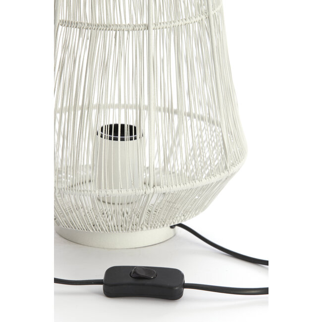 Light en Living Tafellamp Ø24x33 cm BANJAR crème