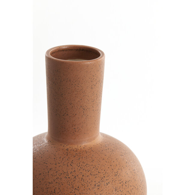 Light en Living Vaas deco Ø28,5x42 cm ULLOA keramiek  mat terra