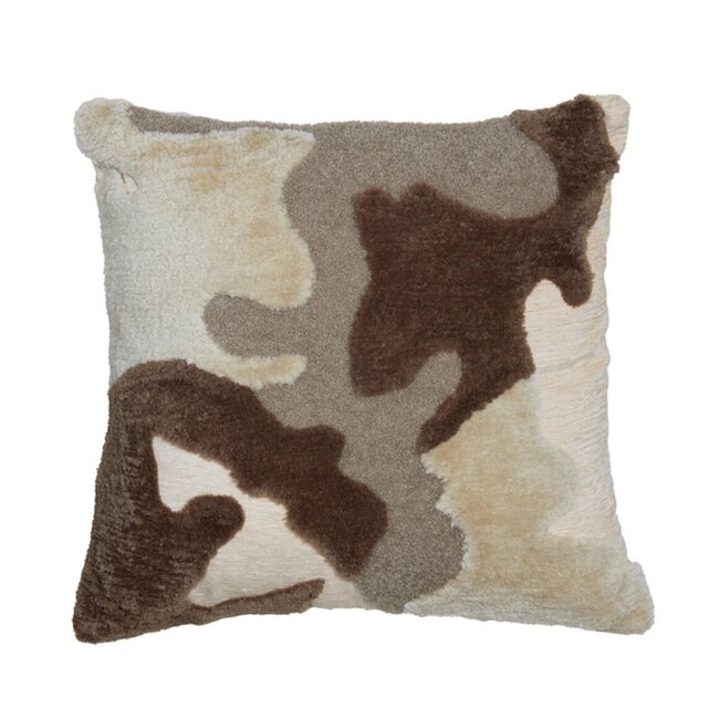 Light en Living Kussen 45x45 cm CETUNO crème+donker bruin