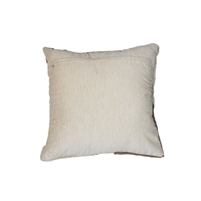Light en Living Kussen 45x45 cm CETUNO crème+donker bruin