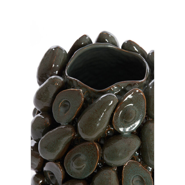 Light en Living Vaas deco Ø33x37,5 cm AVOCADO keramiek bruin+groen