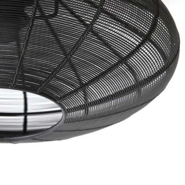 Light en Living Plafonnière Ø51x18 cm BAHOTO mat zwart