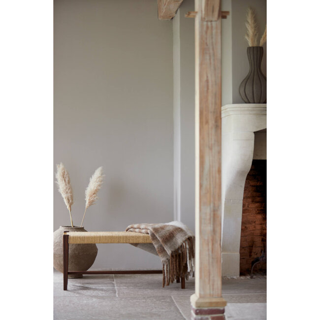 Light en Living Plaid 150x125 cm APISI bruin wit