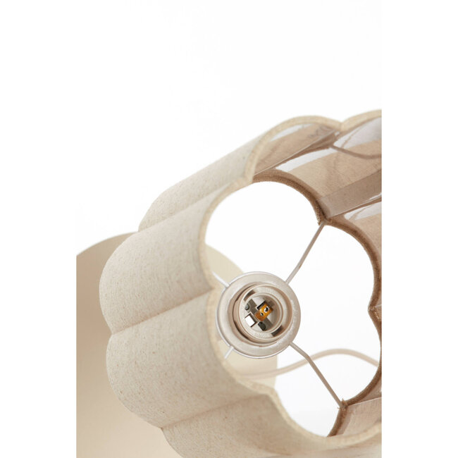 Light en Living Tafellamp Ø20x70 cm FRINGE naturel+crème