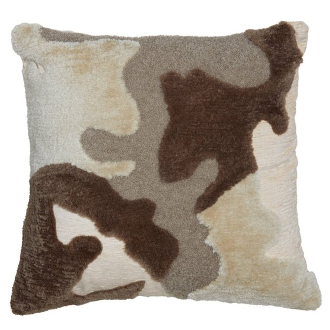 Light en Living Kussen 45x45 cm CETUNO crème+donker bruin