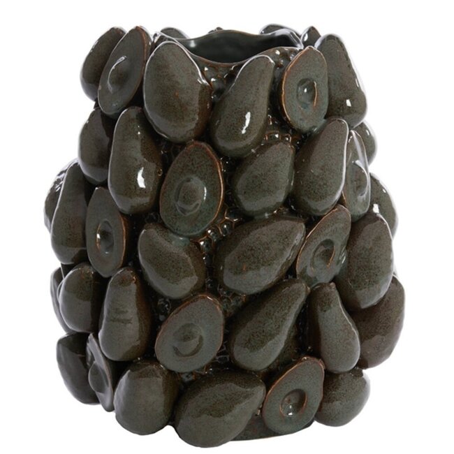 Light en Living Vaas deco Ø33x37,5 cm AVOCADO keramiek bruin+groen