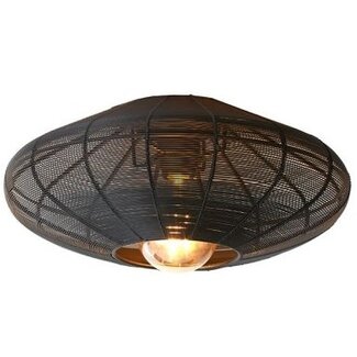 Light en Living Plafonnière Ø51x18 cm BAHOTO mat zwart
