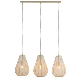 Light en Living Hanglamp 3L 80x8x40 cm ITELA zand Light en Living Hanglamp 3L 80x8x40 cm ITELA zand