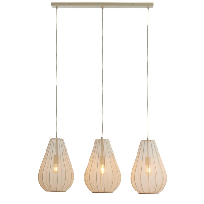 Light en Living Hanglamp 3L 80x8x40 cm ITELA zand