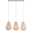 Light en Living Hanglamp 3L 80x8x40 cm ITELA zand