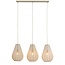 Light & Living Hanglamp 3L 80x8x40 cm ITELA zand