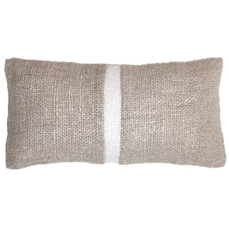 Light en Living Kussen 60x30 cm LEVIS beige+wit