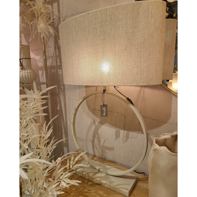 Light en Living Lampvoet LIVA crème - Diverse afmetingen