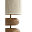 Light en Living Tafellamp Ø22x50,5 cm DANIALO hout print naturel+touw crème