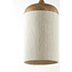 Light en Living Hanglamp 3L 90x22x32 cm DANIA hout print naturel+touw crème