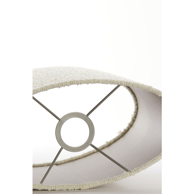 Light en Living Kap ovaal recht smal 38-17,5-28 cm BOLERO wit