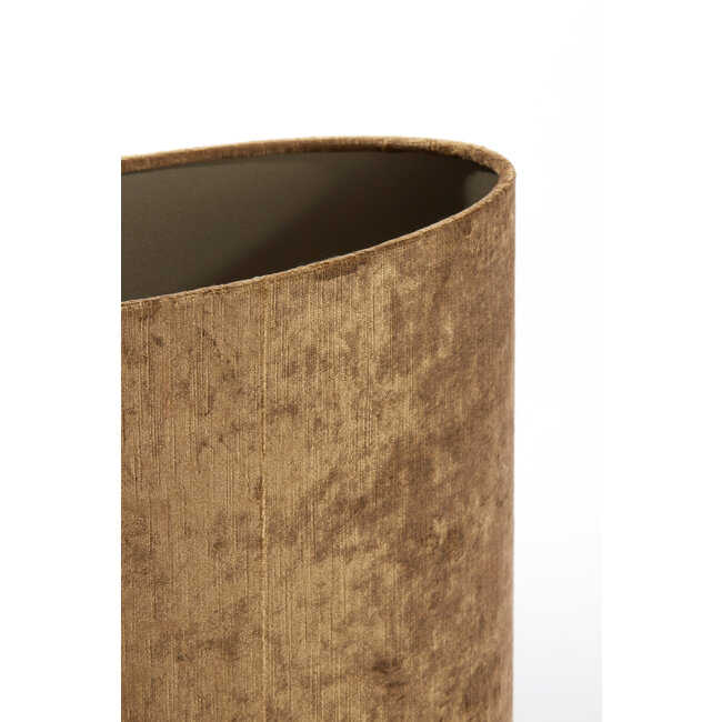 Light en Living Kap ovaal recht smal 38-17,5-19 cm GEMSTONE brons