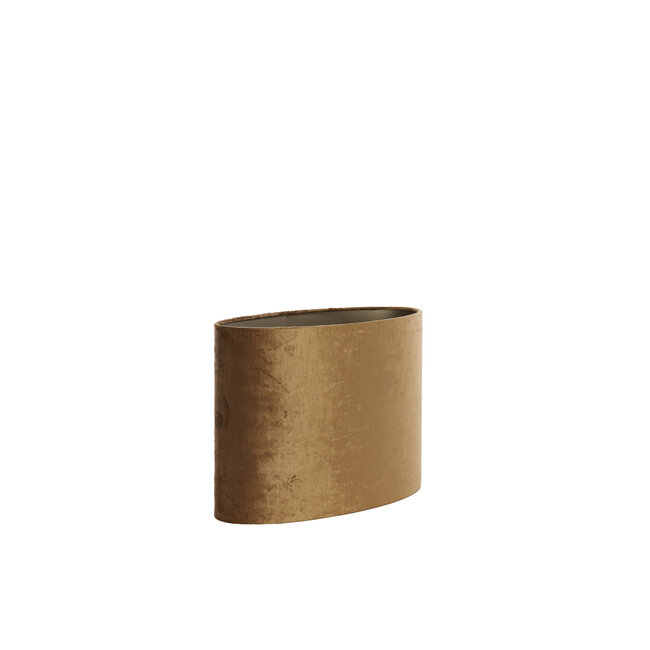 Light en Living Kap ovaal recht smal 45-21-32 cm GEMSTONE brons