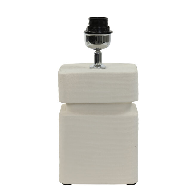 Light en Living Lampvoet 16x16x32 cm AMTA keramiek crème
