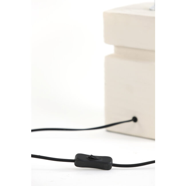 Light en Living Lampvoet 16x16x32 cm AMTA keramiek crème