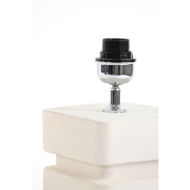 Light en Living Lampvoet 16x16x32 cm AMTA keramiek crème