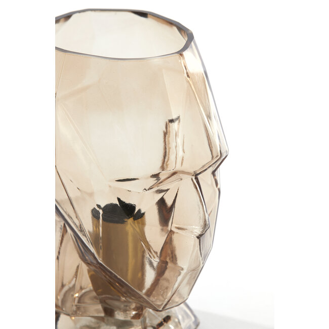 Light en Living Tafellamp Ø20x25 cm HEAD glas bruin vrouw