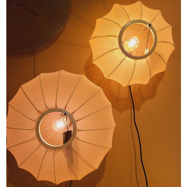 Light en Living Plafonnière Ø40x21 cm PLUMALIA zand