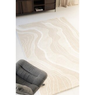 By Boo Vloerkleed Soil 160x230 cm - beige